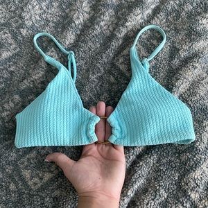 light blue bathing suit top